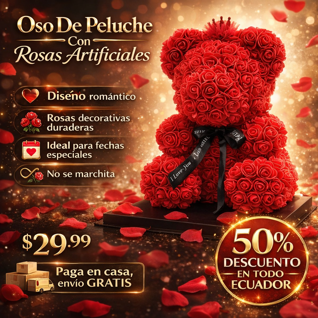 Oso de Peluche Eterno ¿Qué mejor forma de demostrar amor que con algo que dure para siempre?