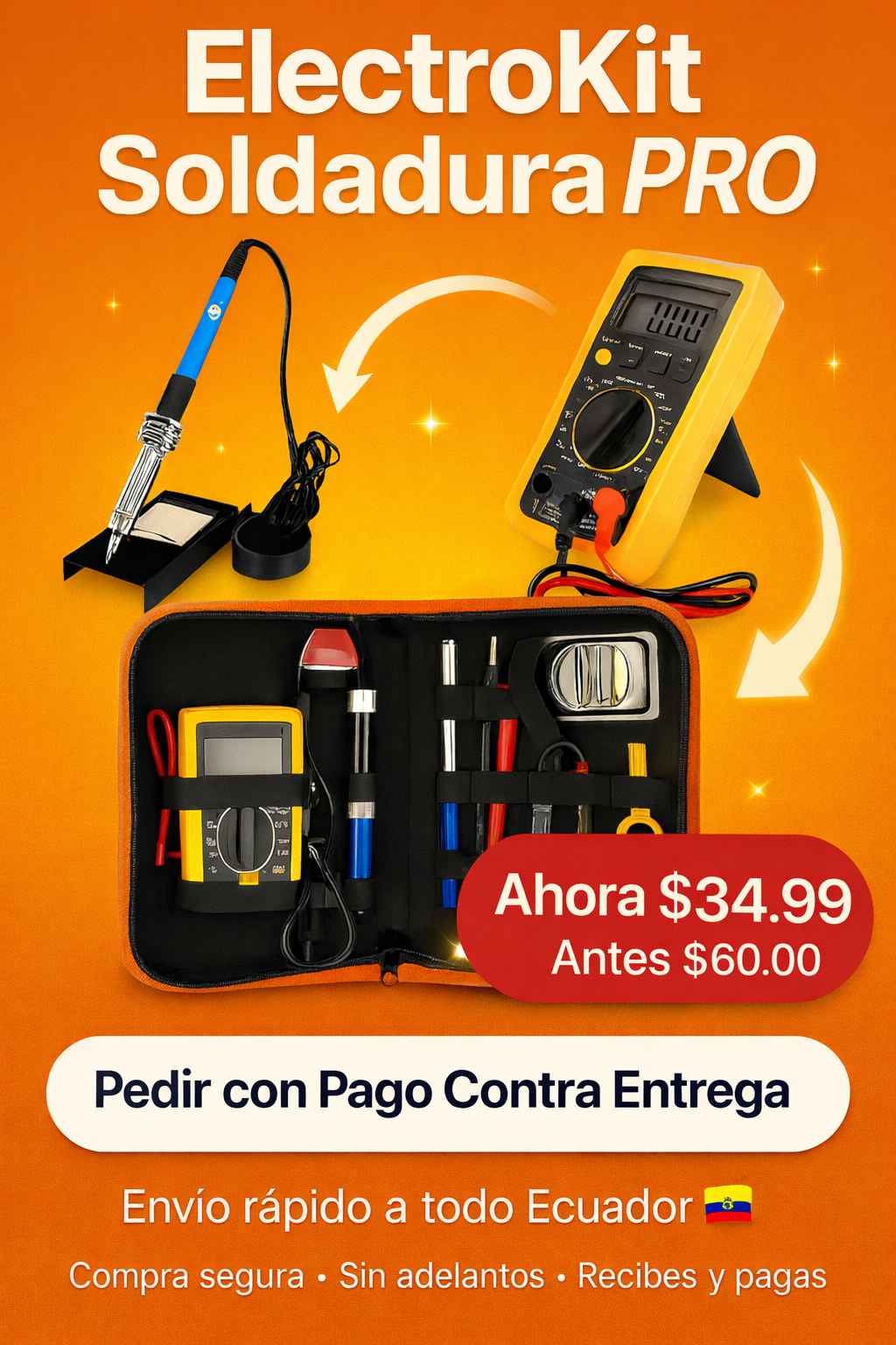 ElectroKit Soldadura Pro ¿Listo para reparar como un pro y dejar de pagar a técnicos por cada falla?