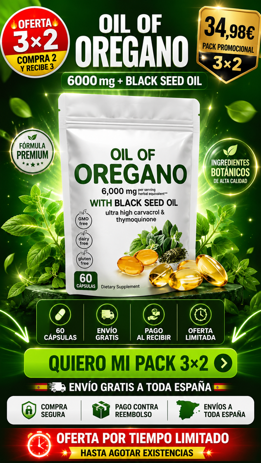 Cápsulas de Aceite de Orégano Oferta 3x2