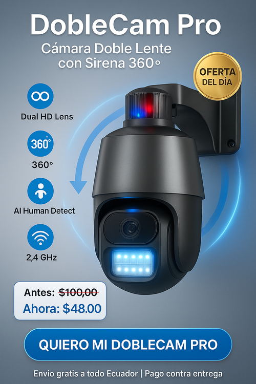 DobleCam Pro Tu seguridad no espera… ¿y tú?
