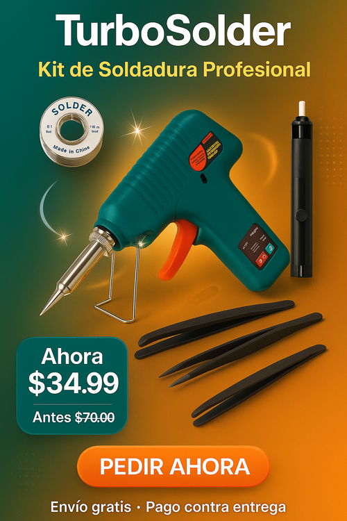 TurboSolder ¿Listo para reparar todo tú mismo? TurboSolder es tu herramienta definitiva.