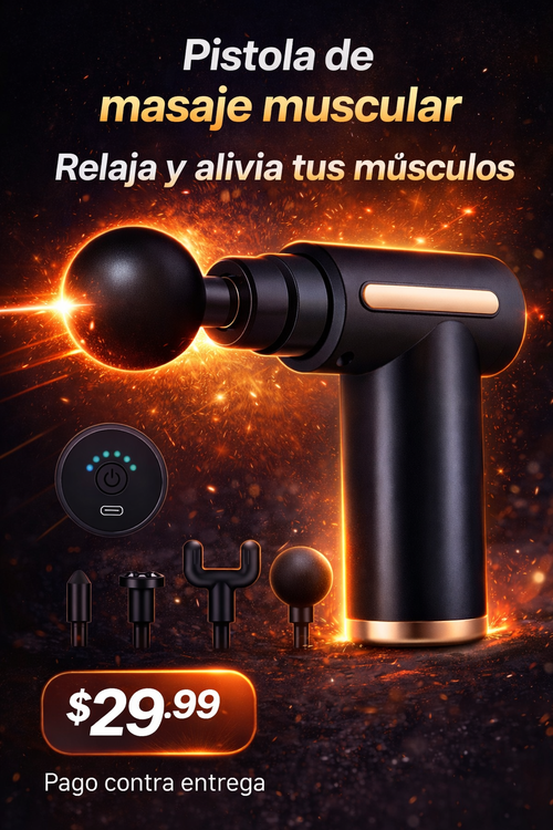 Pistola de Masaje Muscular ¿List@ para sentir alivio real?
