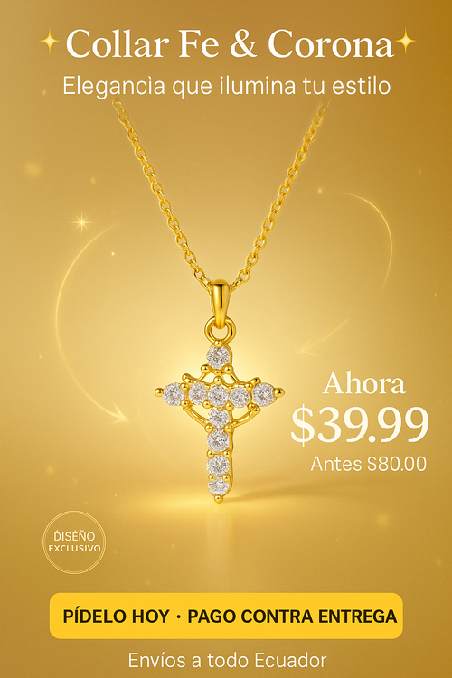 Collar Fe&Corona Un collar con fe y elegancia… ¿lista para llevarlo contigo?