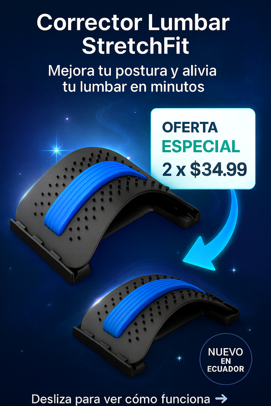 Corrector Lumbar StretchFit Tu espalda te está pidiendo ayuda… ¿qué esperas para aliviarla?
