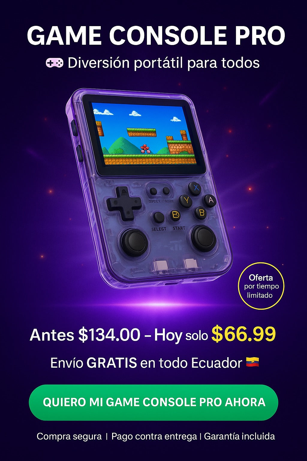 Game Console Pro ¿Cuándo fue la última vez que sonreíste jugando tus clásicos favoritos? 🎮💭