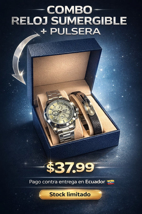 Combo Reloj Sumergible Y Pulsera ¿Estás listo para mejorar tu imagen?