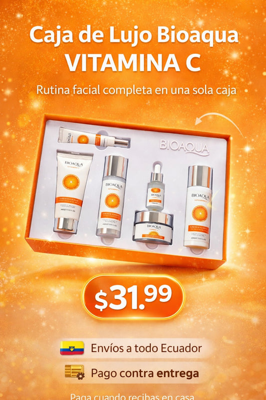 Caja de Lujo Bioaqua Vitamina C ¿Lista para amar tu piel?