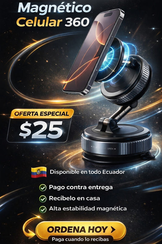 Soporte Magnetico Celular 360¿Vas a seguir arriesgando tu celular cada vez que manejas?
